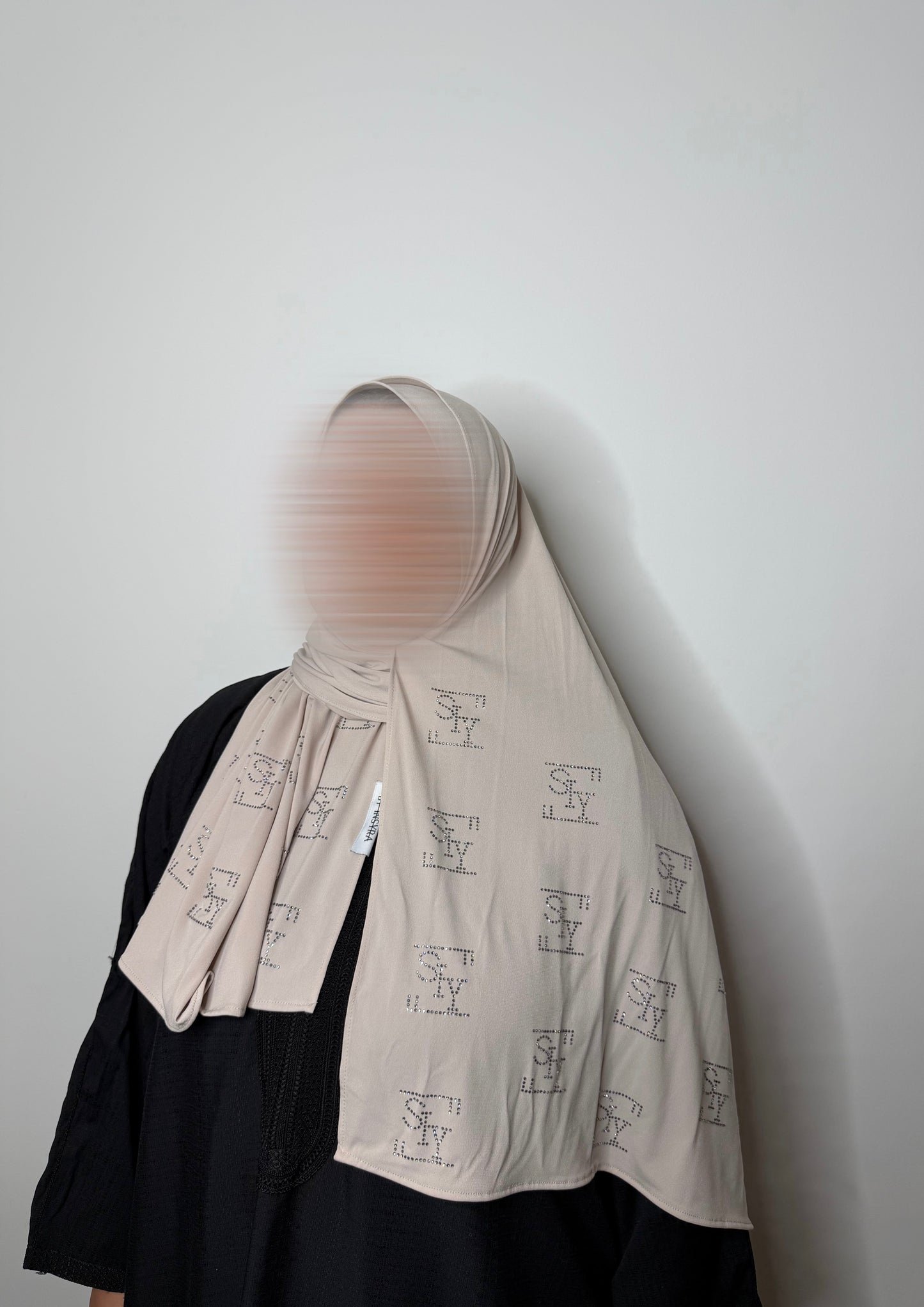 Premium Jersey – Beige Crystals