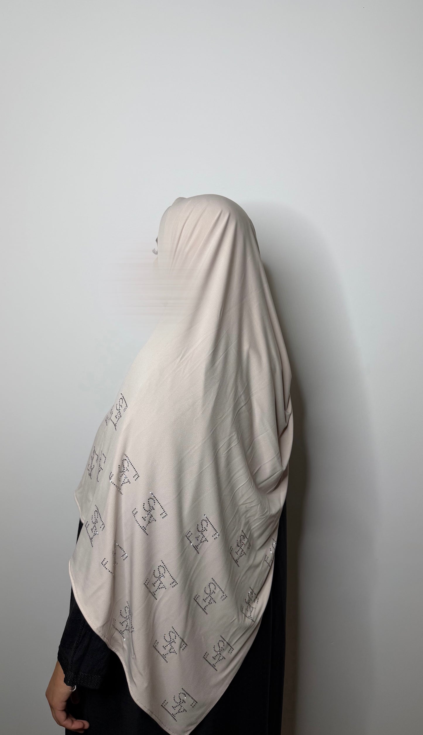 Premium Jersey – Beige Crystals