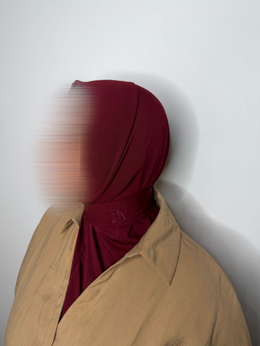 Instant Hijab – Dark Cherry
